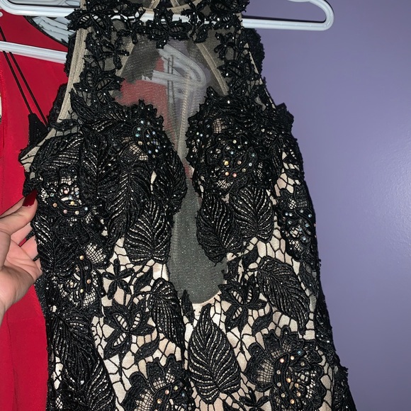 Mermaid style dress, Sherri Hill original x black beige - Picture 4 of 5
